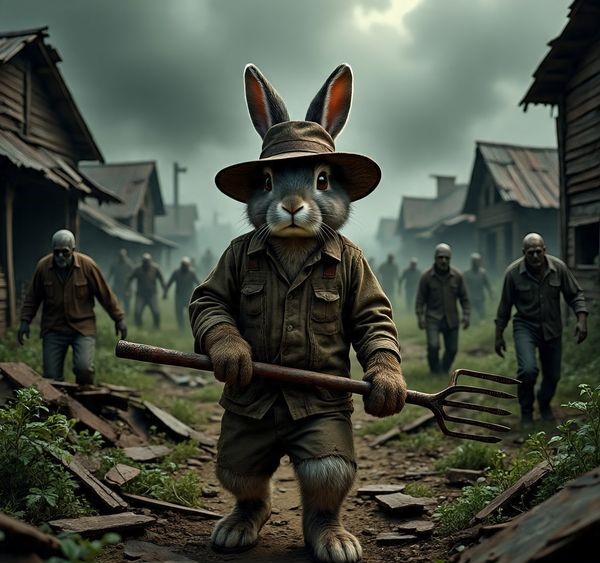 Daddy Rabbit : Zombie invasion in the farm